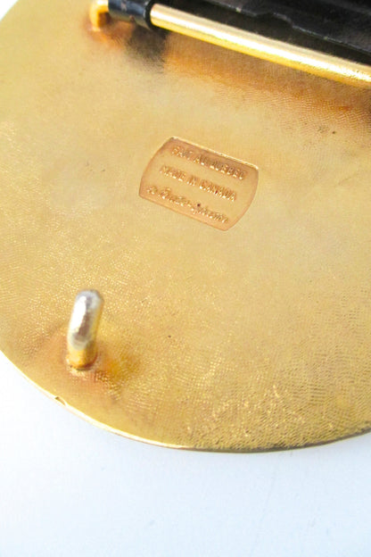 de Passille-Sylvestre large 'pink grapefruit' belt buckle
