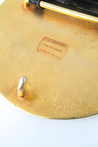de Passille-Sylvestre large 'pink grapefruit' belt buckle