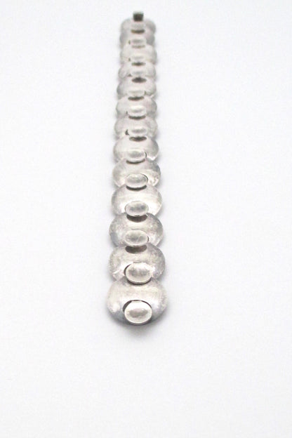 detail Georg Jensen Denmark vintage Scandinavian Modern silver link bracelet 172 by Ibe Dahlquist