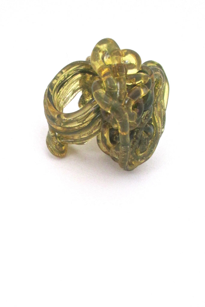 Gaetano Pesce 'spaghetti' ring - large – Samantha Howard Vintage Gaetano Pesce 'spaghetti' ring - large – Samantha Howard Vintage