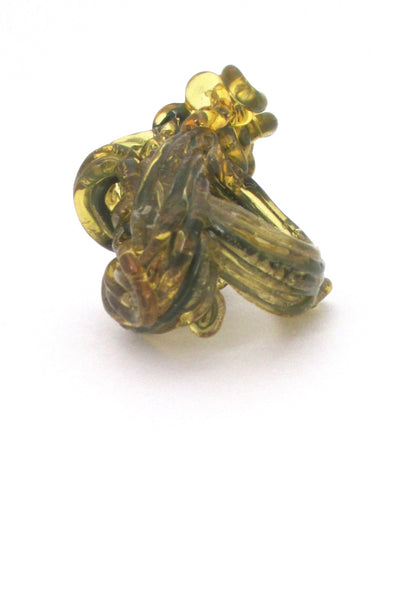 profile Gaetano Pesce Fish Design soft resin spaghetti ring 20th century design