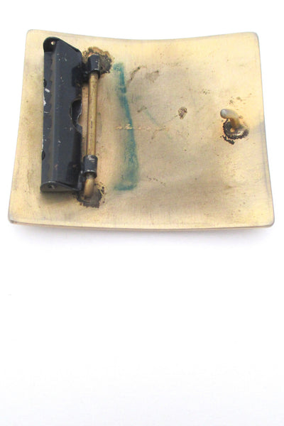 de Passille Sylvestre huge pop art belt buckle