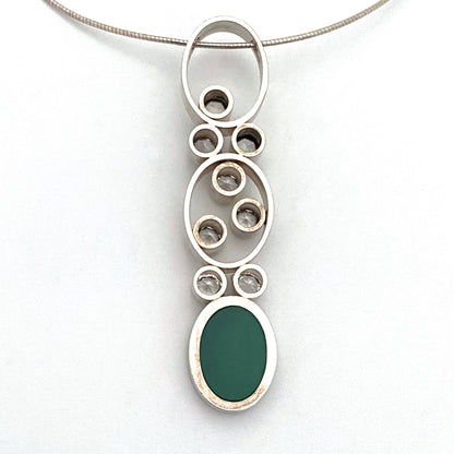 Elis Kauppi 'Mountain Stream' pendant necklace ~ scarce