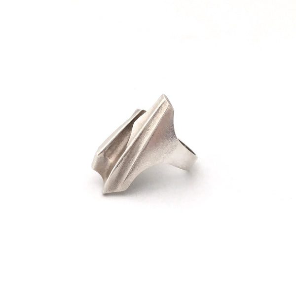 Lapponia large silver 'Shuttle' ring ~ Bjorn Weckstrom