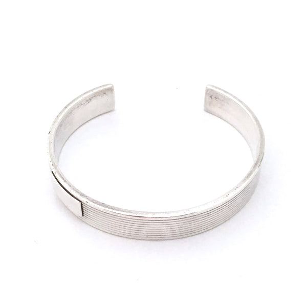 Gucci heavy sterling silver men's cuff bracelet ~ original pouch