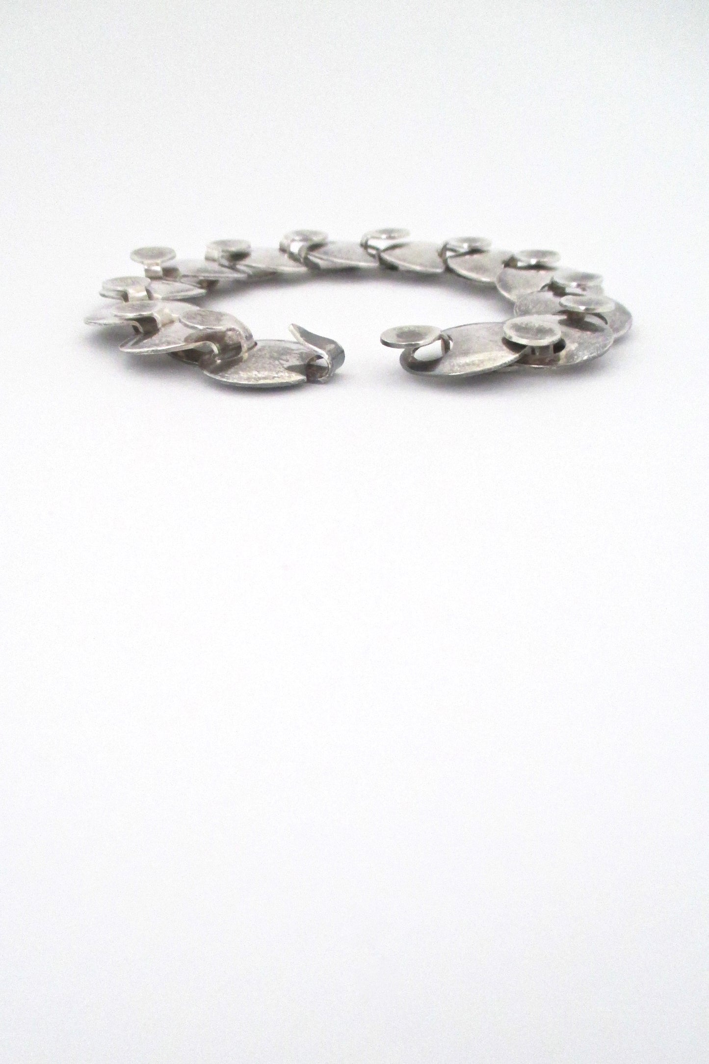 profile Georg Jensen Denmark vintage Scandinavian Modern silver link bracelet 172 by Ibe Dahlquist