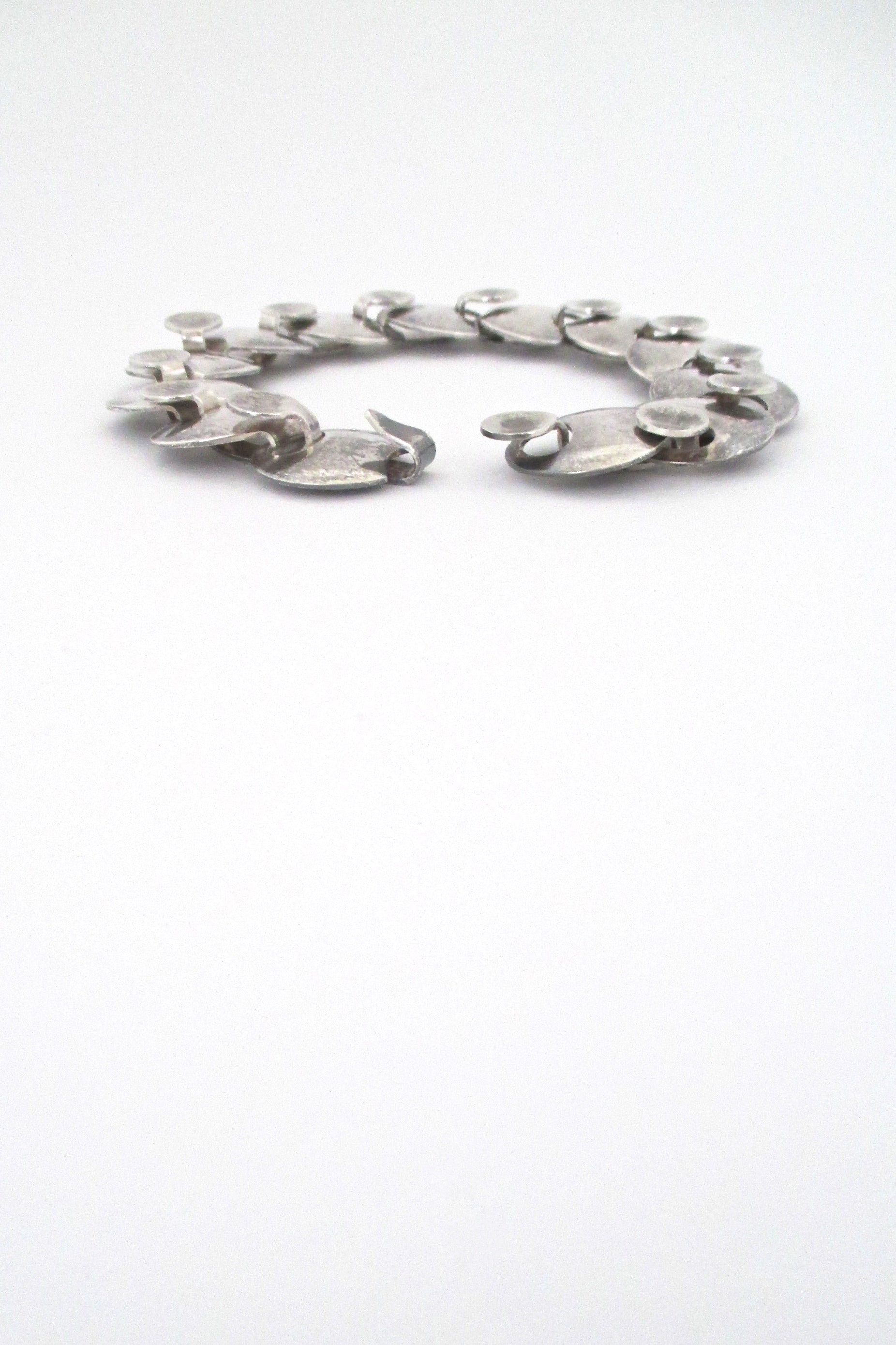 profile Georg Jensen Denmark vintage Scandinavian Modern silver link bracelet 172 by Ibe Dahlquist