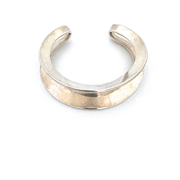 Hans Hansen heavy silver double cuff bracelet