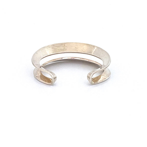 Hans Hansen heavy silver double cuff bracelet