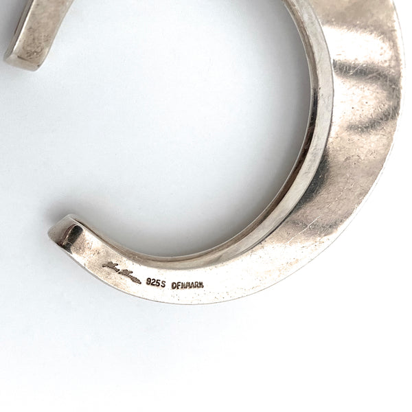 Hans Hansen heavy silver double cuff bracelet