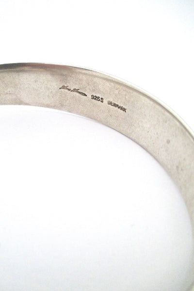 Hans Hansen heavy silver spheres bangle bracelet