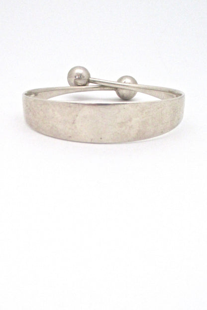 Hans Hansen heavy silver spheres bangle bracelet