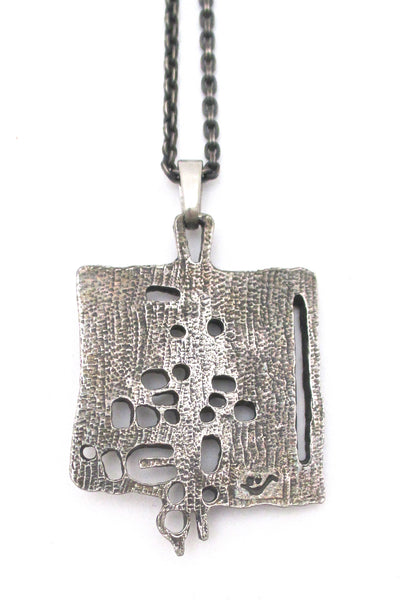 Guy Vidal openwork pendant necklace