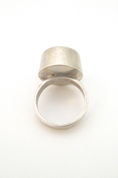 Hans Hansen textured gilded silver ring