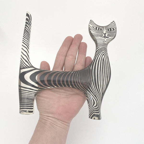 Abraham Palatnik lucite sculpture ~ large standing cat