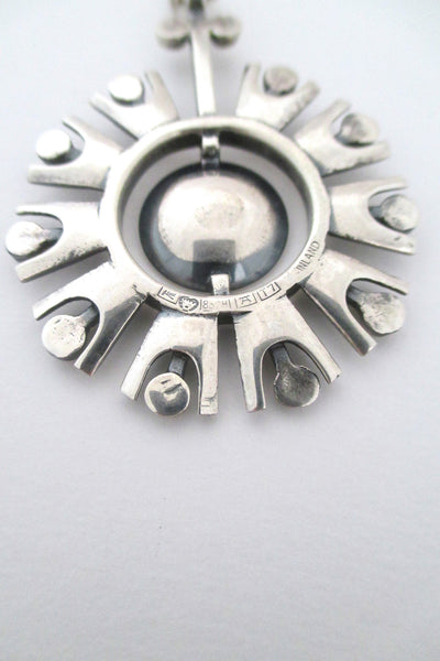 Jorma Laine silver starburst pendant