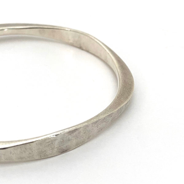 Frank Ahm Denmark vintage hammered silver bangle bracelet