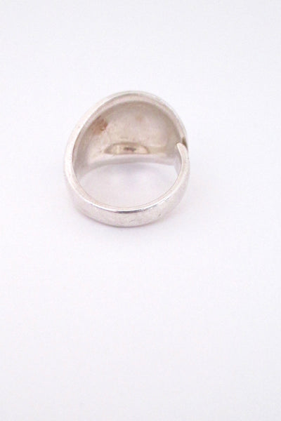 David-Andersen turquoise enamel & silver ring