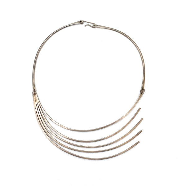 Betty Cooke silver choker necklace