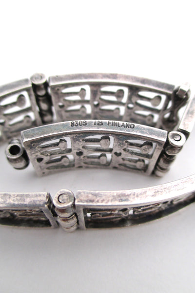 Jorma Laine panel link silver bracelet
