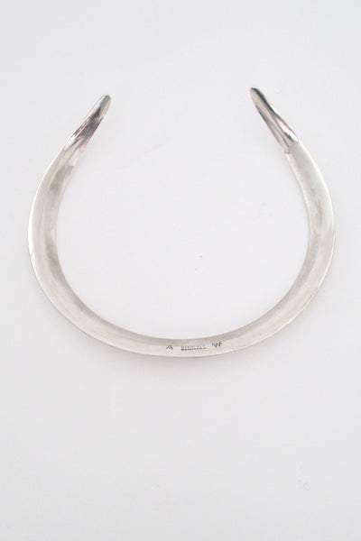 Ove Wendt for Age Fausing wide silver neck ring