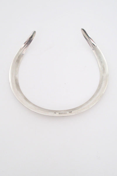 Ove Wendt for Age Fausing wide silver neck ring
