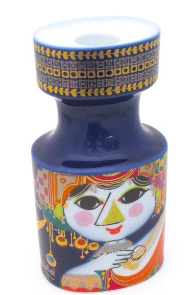Bjorn Wiinblad for Rosenthal vintage Oriental Night Music candle holder signed 1974