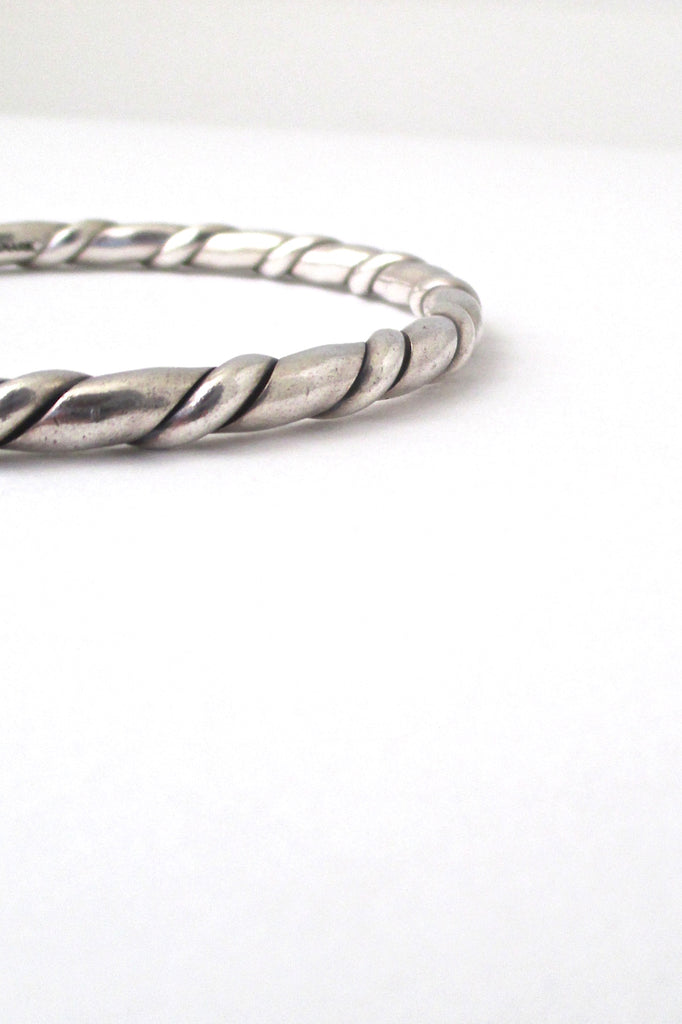 Hans Hansen heavy twisted silver bangle bracelet #206 – Samantha Howard ...