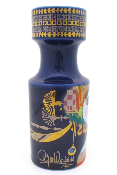 Bjorn Wiinblad for Rosenthal vintage Oriental Night Music candle holder signed 1974