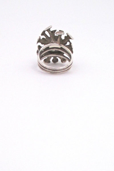sterling and moonstone atomic ring