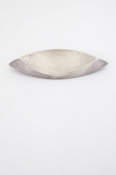 Anton Michelsen Denmark vintage silver large brooch by Eigil Jensen Scandinavian Modern design