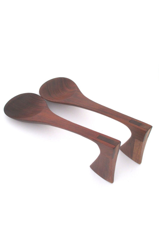 Jens Quistgaard Denmark vintage teak servers #1 rare form mid century Scandinavian design