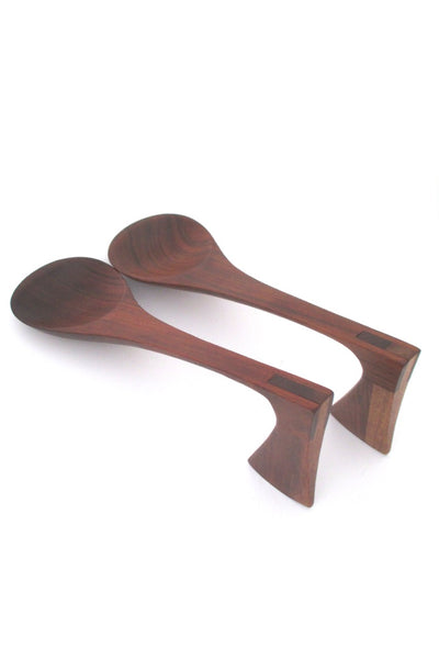 Jens Quistgaard Denmark vintage teak servers #1 rare form mid century Scandinavian design