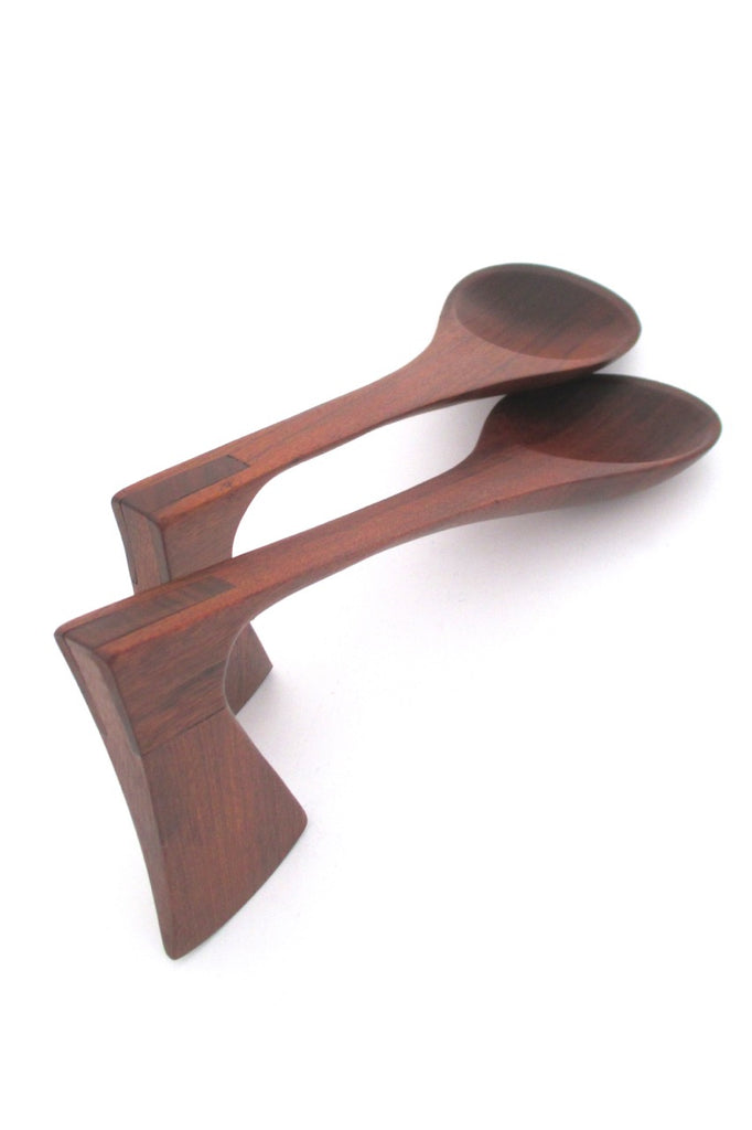 Jens Quistgaard Denmark vintage teak servers #2 rare form mid century Scandinavian design