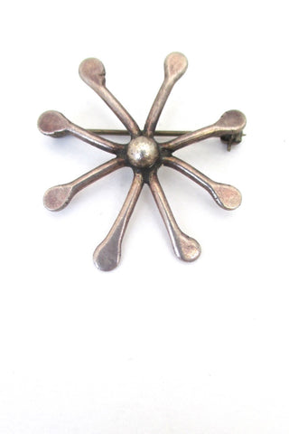 Joseph Skinger American Modernist sterling silver brooch