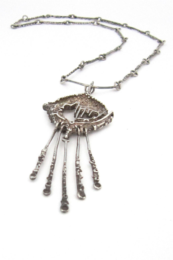 Frank and Regine Juhls Norway silver Tundra necklace