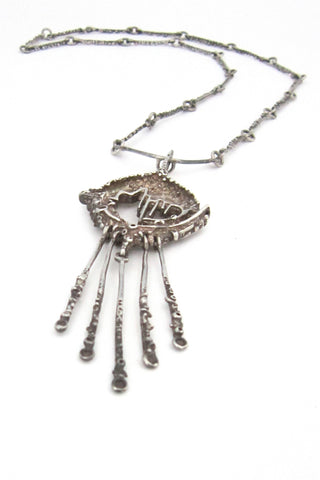 Frank and Regine Juhls Norway silver Tundra necklace