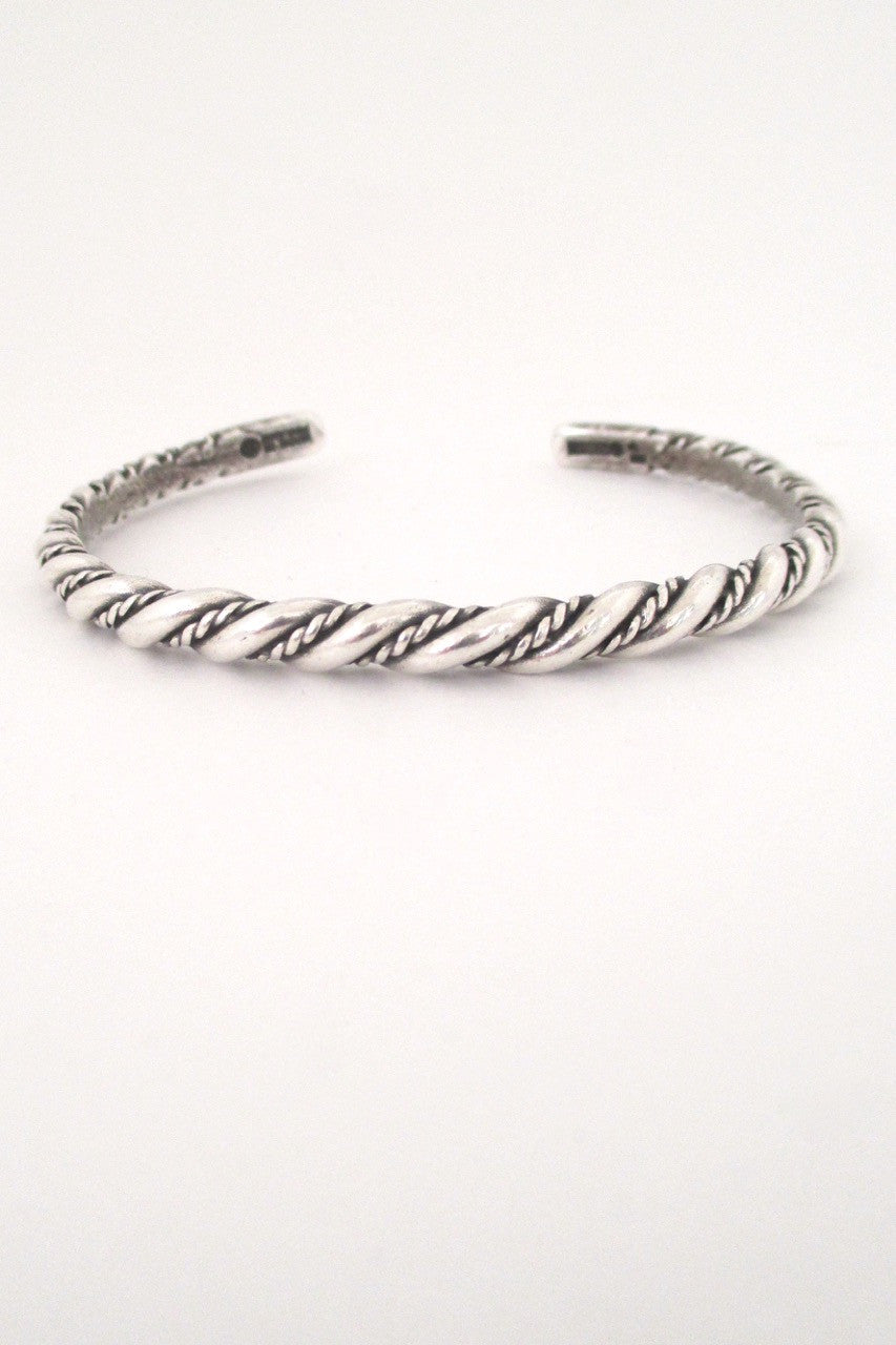 Kalevala Koru Finland vintage sterling silver cuff bracelet