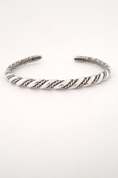Kalevala Koru Finland vintage sterling silver cuff bracelet