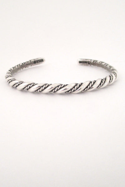 Kalevala Koru Finland vintage sterling silver cuff bracelet