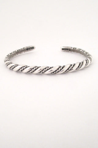Kalevala Koru Finland vintage sterling silver cuff bracelet