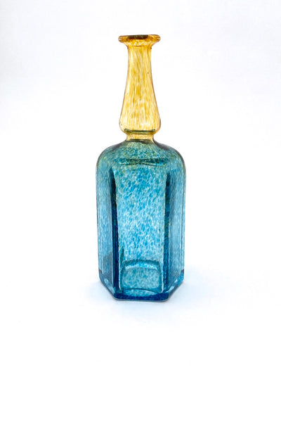 Kosta Boda Sweden vintage glass Artist Collection Antikva bottle vase Bertil Vallien Scandinavian Modern design
