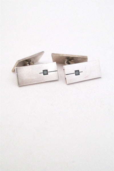 Kupittaan Kulta Finland vintage silver modernist cuff links