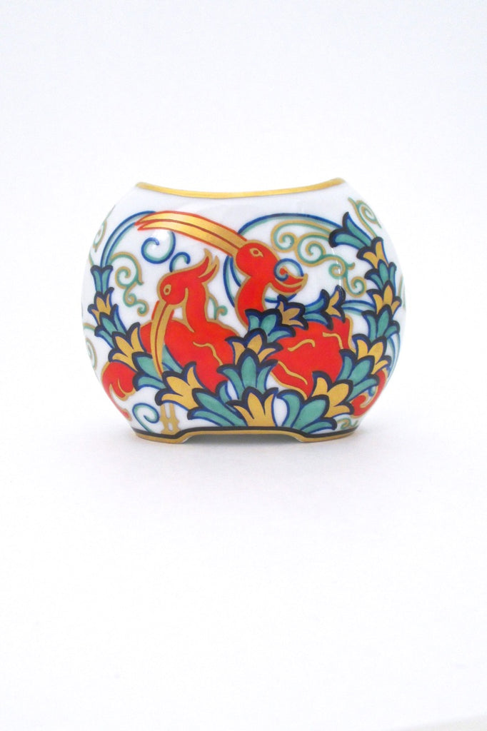 Kurt Wendler for Rosenthal Germany vintage Art Deco porcelain Indra vase 1920s