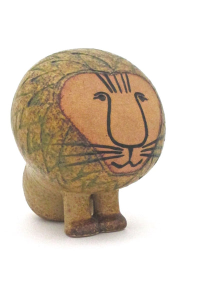 Lisa Larson for Gustavsberg Sweden vintage ceramic mid century modern Lion sculpture 1960s