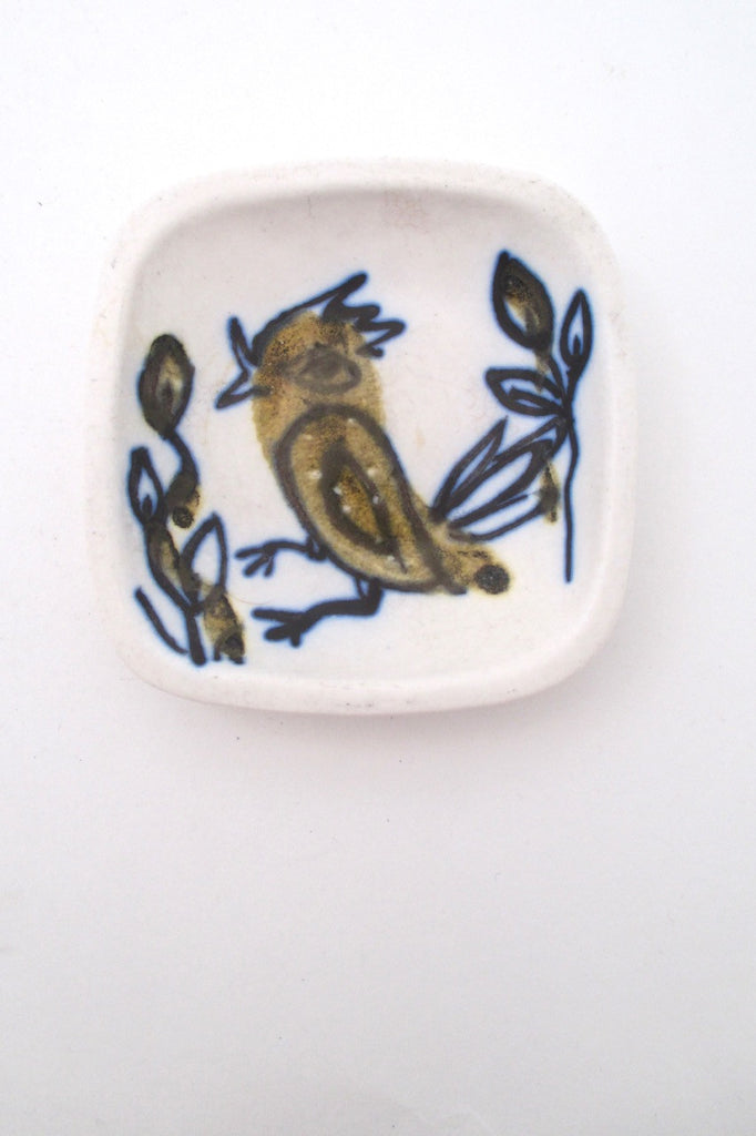 Lotte Bostlund Canada vintage mid century ceramic bird dish 3