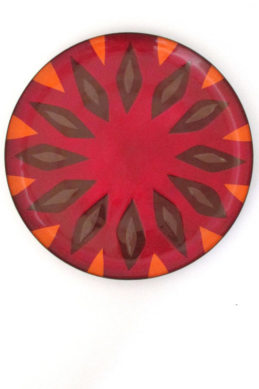 Miguel Pineda Mexico vintage modernist enamel plate