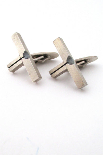 N E From modernist cufflinks