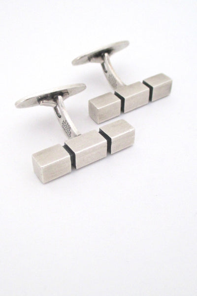 Niels Erik From Denmark vintage Modernist silver cufflinks