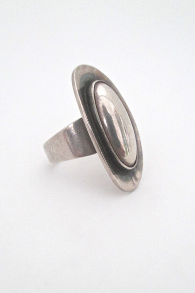 Niels Erik NE From Denmark vintage silver mid century ring